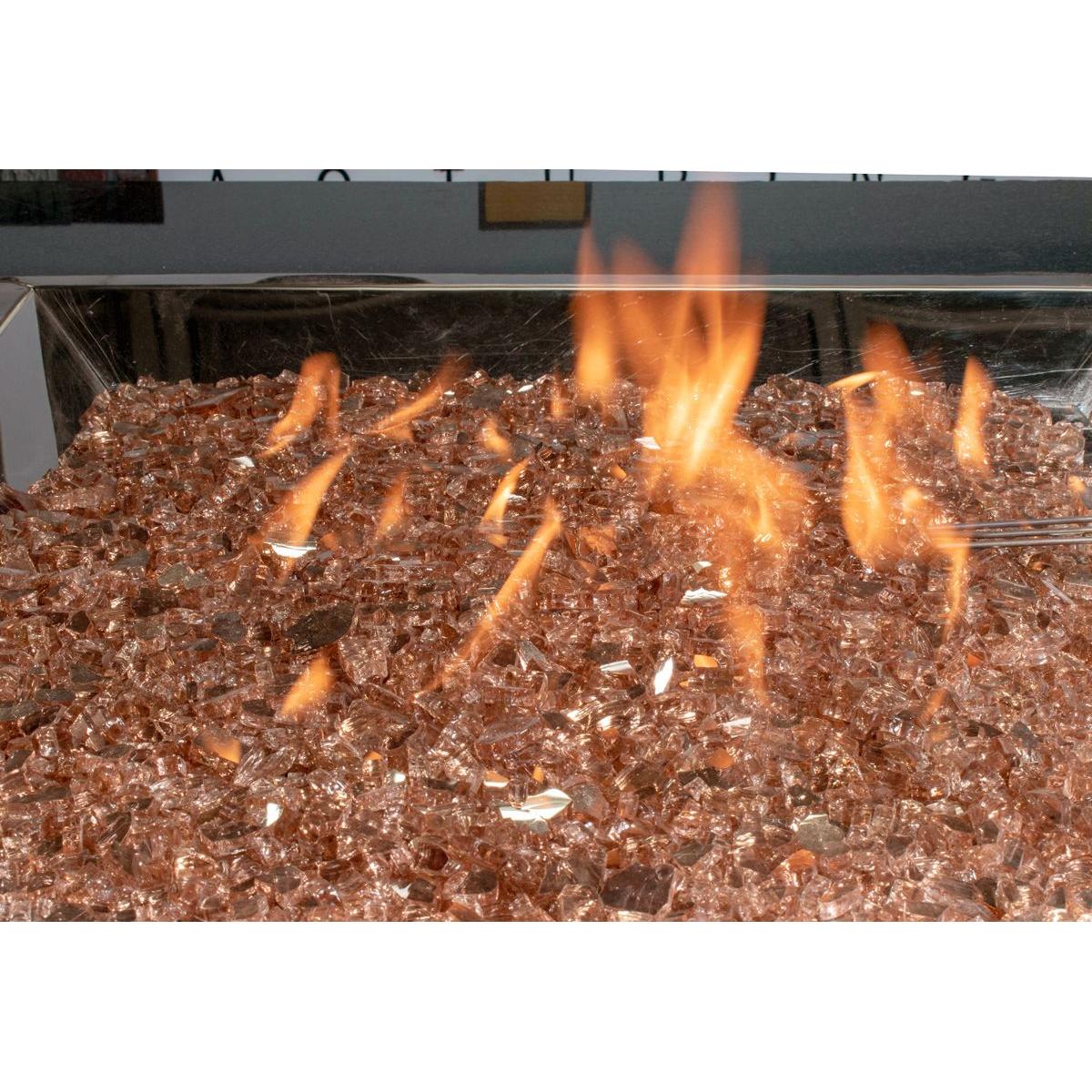 Enhance A Fire 0.25" 5 Lb. Persian Orange Reflective Crushed Tempered Fire Glass for Gas Fireplace, Electric Fireplace and Outdoor Gas Firepit