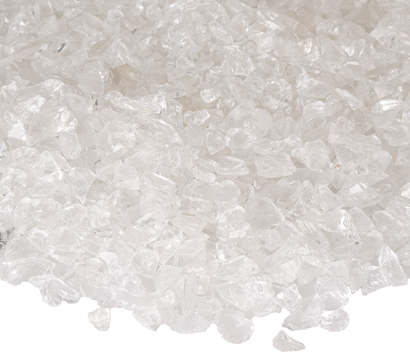 Enhance A Fire 0.25" 5 Lb. Sea Salt Recycled Crushed Fire Glass for Gas Fireplace, Electric Fireplace and Outdoor Gas Firepit