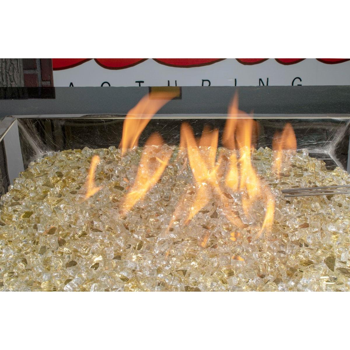 Enhance A Fire 0.5" 5 Lb. Gold Reflective Crushed Tempered Fire Glass for Gas Fireplace, Electric Fireplace and Outdoor Gas Firepit