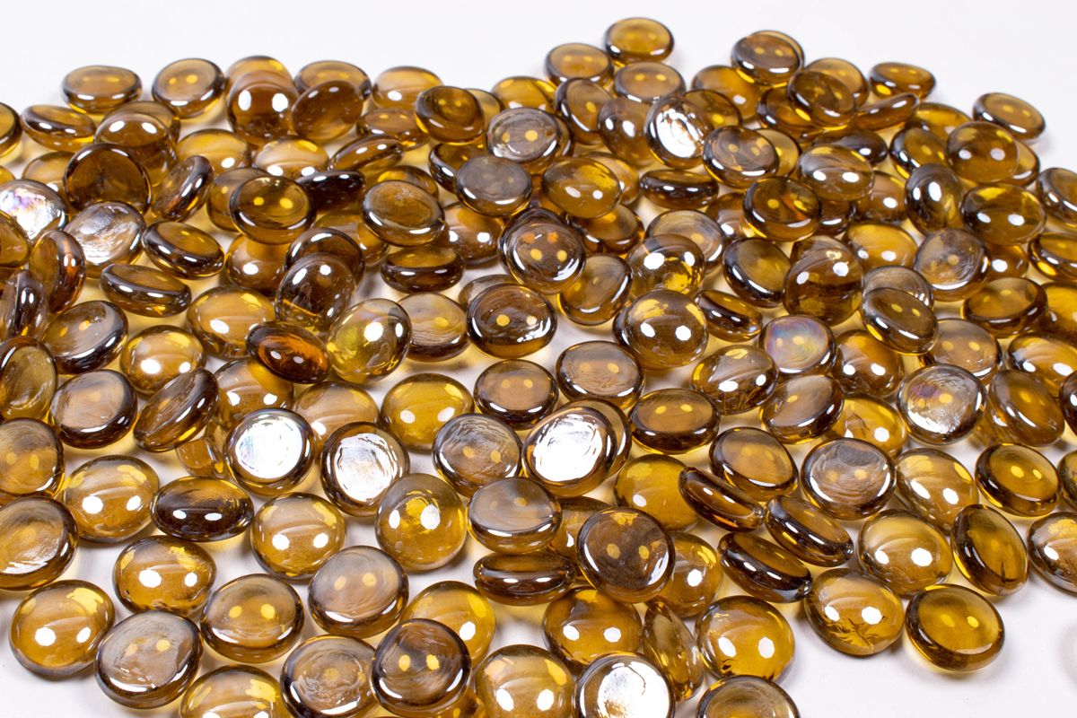 Enhance A Fire 0.75" 5 Lb. Aspen Fire Beads Molded Glass for Gas Fireplace, Electric Fireplace and Outdoor Gas Firepit