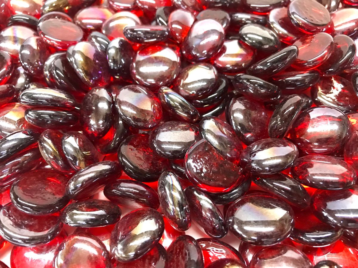 Enhance A Fire 0.75" 5 Lb. Urban Rain Fire Beads Molded Glass for Gas Fireplace, Electric Fireplace and Outdoor Gas Firepit