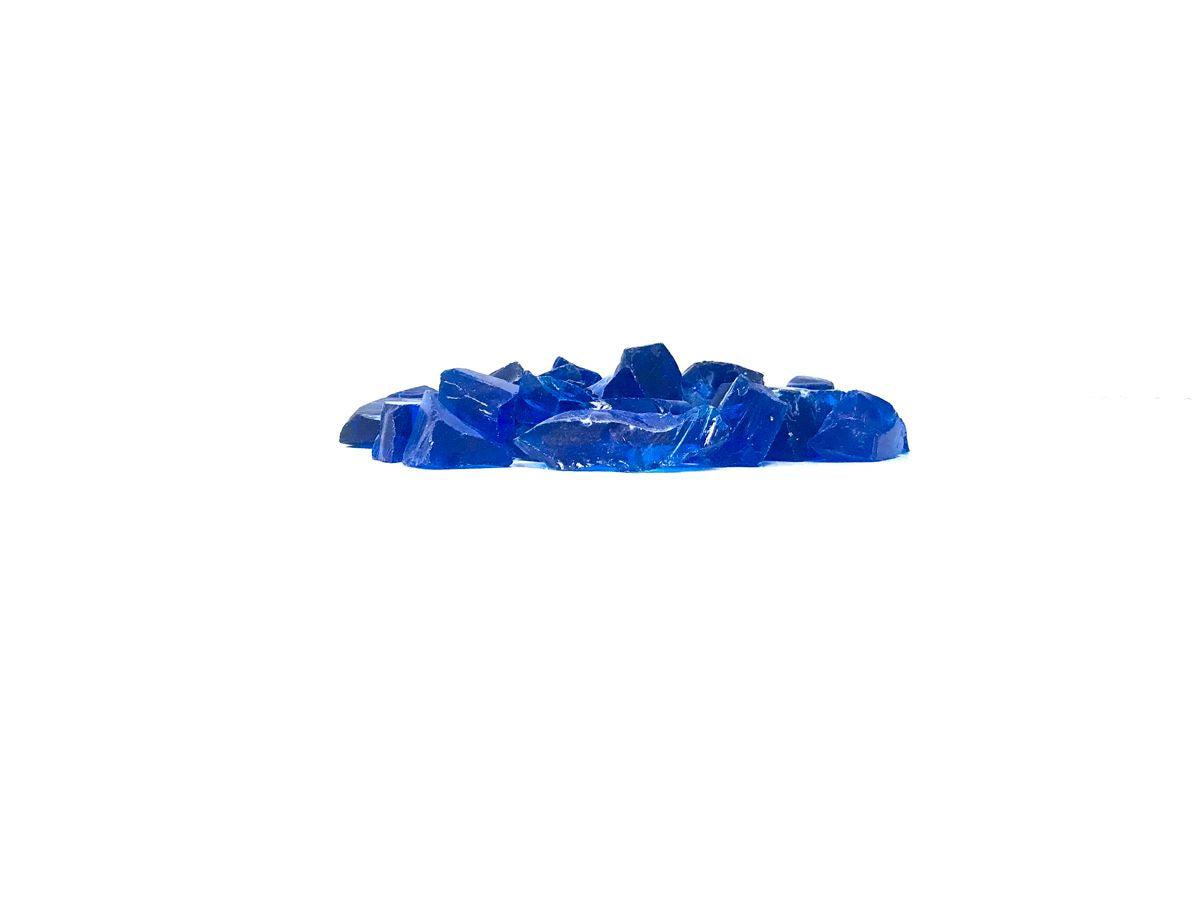 Enhance A Fire 1-2" 5 Lb. Artsy Blue Recycled Crushed Fire Glass for Gas Fireplace, Electric Fireplace and Outdoor Gas Firepit