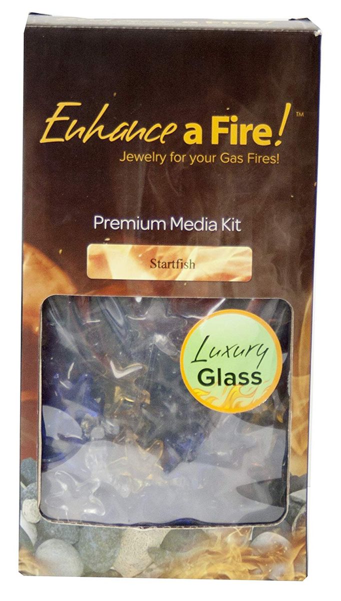 Enhance A Fire 1" 5 Lb. Starfish Luxury Special Fire Glass for Gas Fireplace, Electric Fireplace and Outdoor Gas Firepit