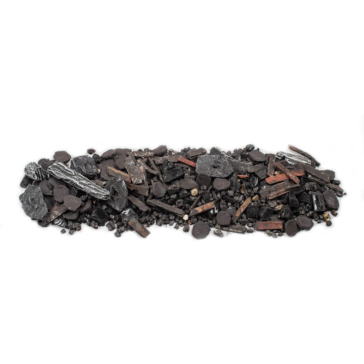Enhance A Fire 10-Pack 1.76 Lb. Blacksmith Forge Luxury Mixed Media Ember Bed Kit for Indoor Vented Gas Logs and Fireplace