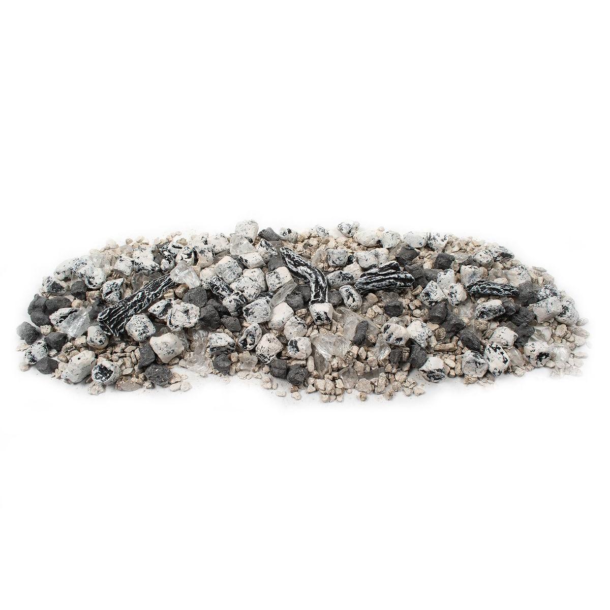 Enhance A Fire 2 Lb. Cold Fire Luxury Mixed Media Ember Bed Kit for Indoor Vented Gas Logs and Fireplace