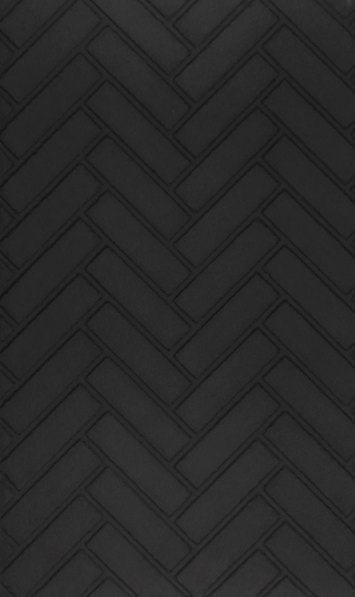 Enhance A Fire 22" x 36" 2-Piece Black Herringbone Vertical Premium Fiber Brick Panels for Gas Fireplaces and Gas Log Conversions