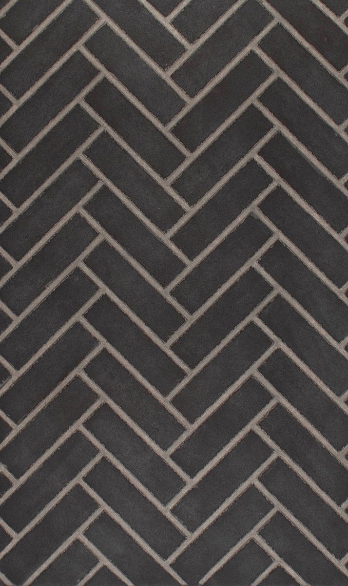 Enhance A Fire 22" x 36" 2-Piece Black Tie Herringbone Vertical Premium Fiber Brick Panels for Gas Fireplaces and Gas Log Conversions