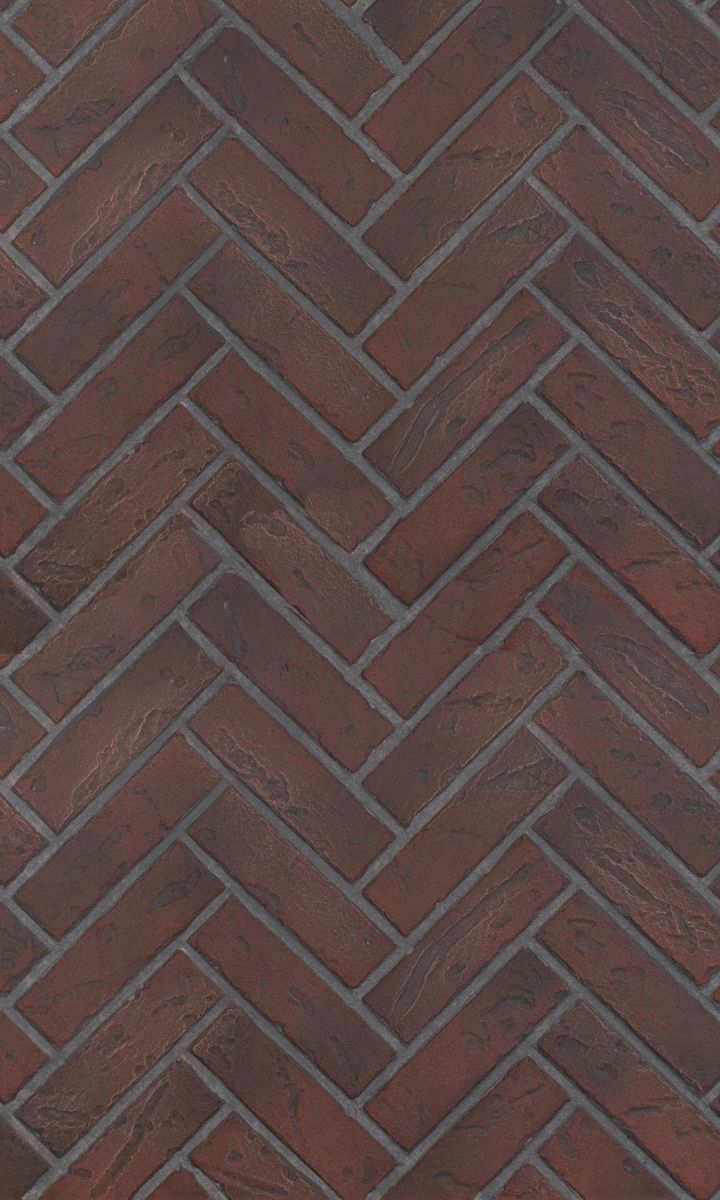 Enhance A Fire 22" x 36" 2-Piece Old Town Red Clinker Herringbone Vertical Premium Fiber Brick Panels for Gas Fireplaces and Gas Log Conversions