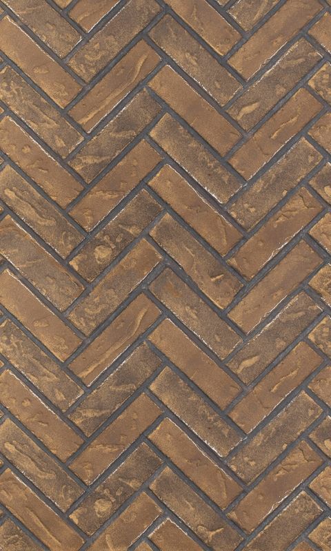 Enhance A Fire 22" x 36" 2-Piece Standard Brown Clinker Herringbone Vertical Premium Fiber Brick Panels for Gas Fireplaces and Gas Log Conversions