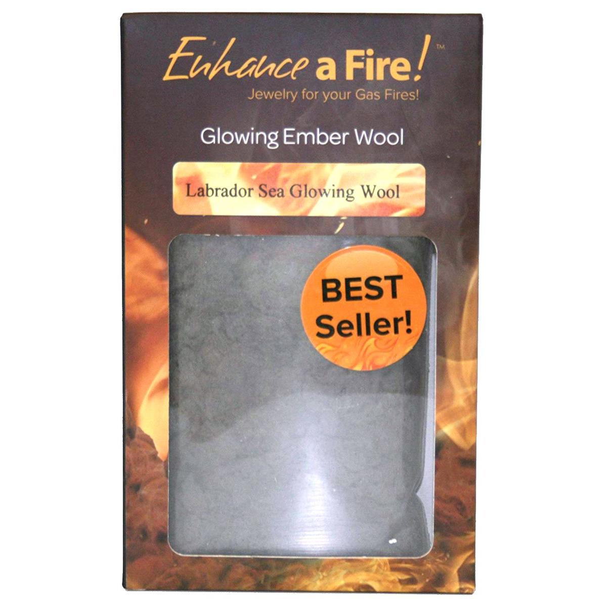Enhance A Fire 2.4 Oz. Labrador Sea Glowing Wool for Indoor Vented Gas Logs and Fireplace