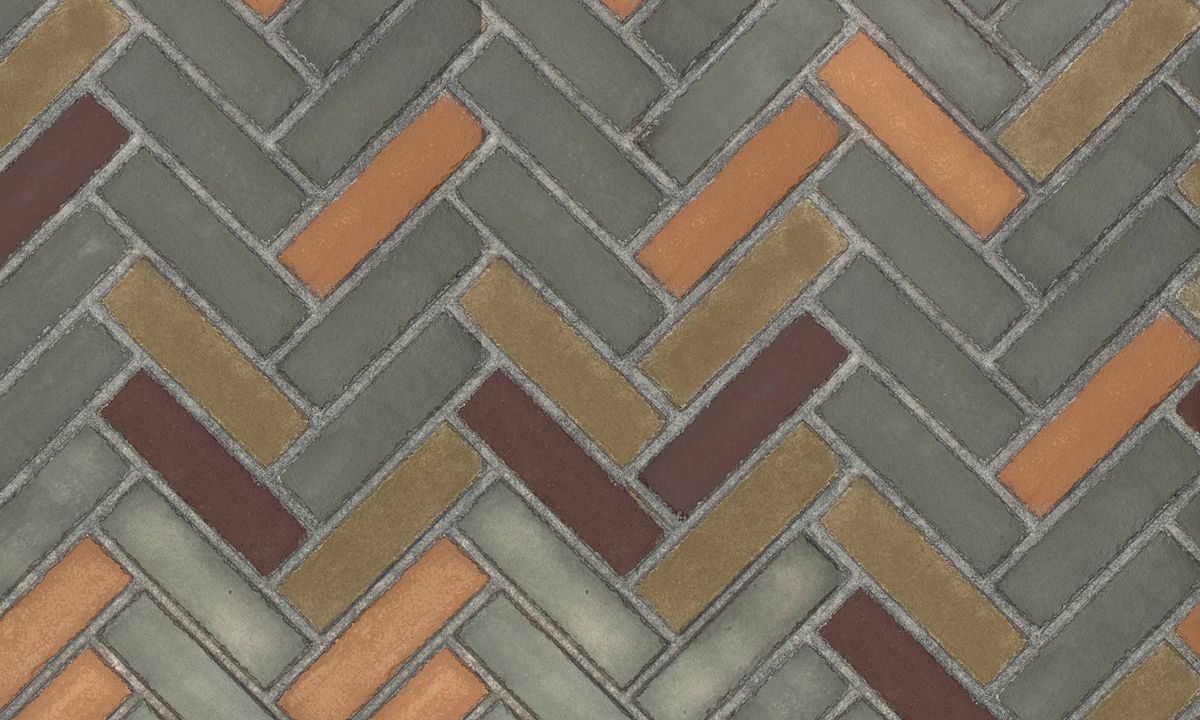Enhance A Fire 36" x 22" 2-Piece Chardonnay Herringbone Horizontal Premium Fiber Brick Panels for Gas Fireplaces and Gas Log Conversions