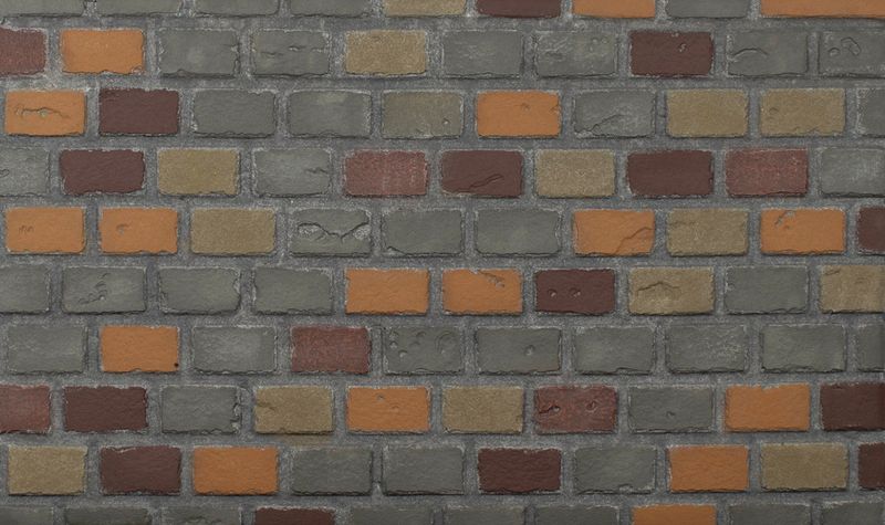 Enhance A Fire 36" x 22" 2-Piece Chardonnay Small Clinker Vertical Premium Fiber Brick Panels for Gas Fireplaces and Gas Log Conversions