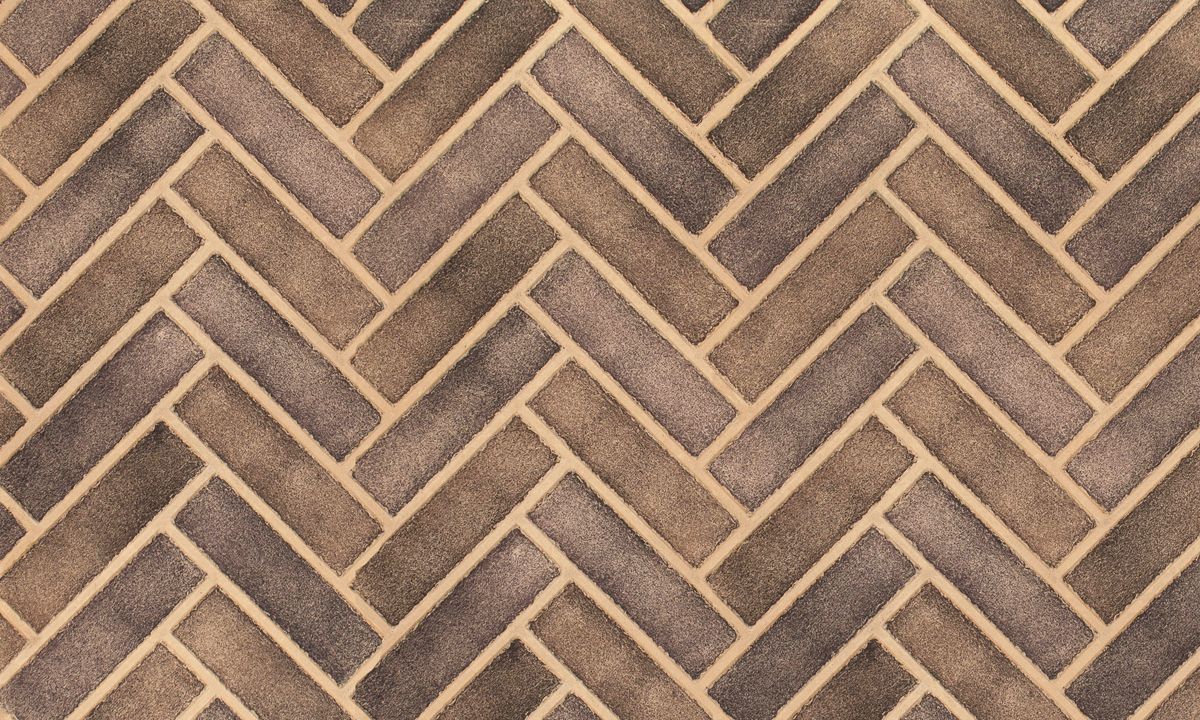 Enhance A Fire 36" x 22" 2-Piece Tavern Brown Herringbone Horizontal Premium Fiber Brick Panels for Gas Fireplaces and Gas Log Conversions