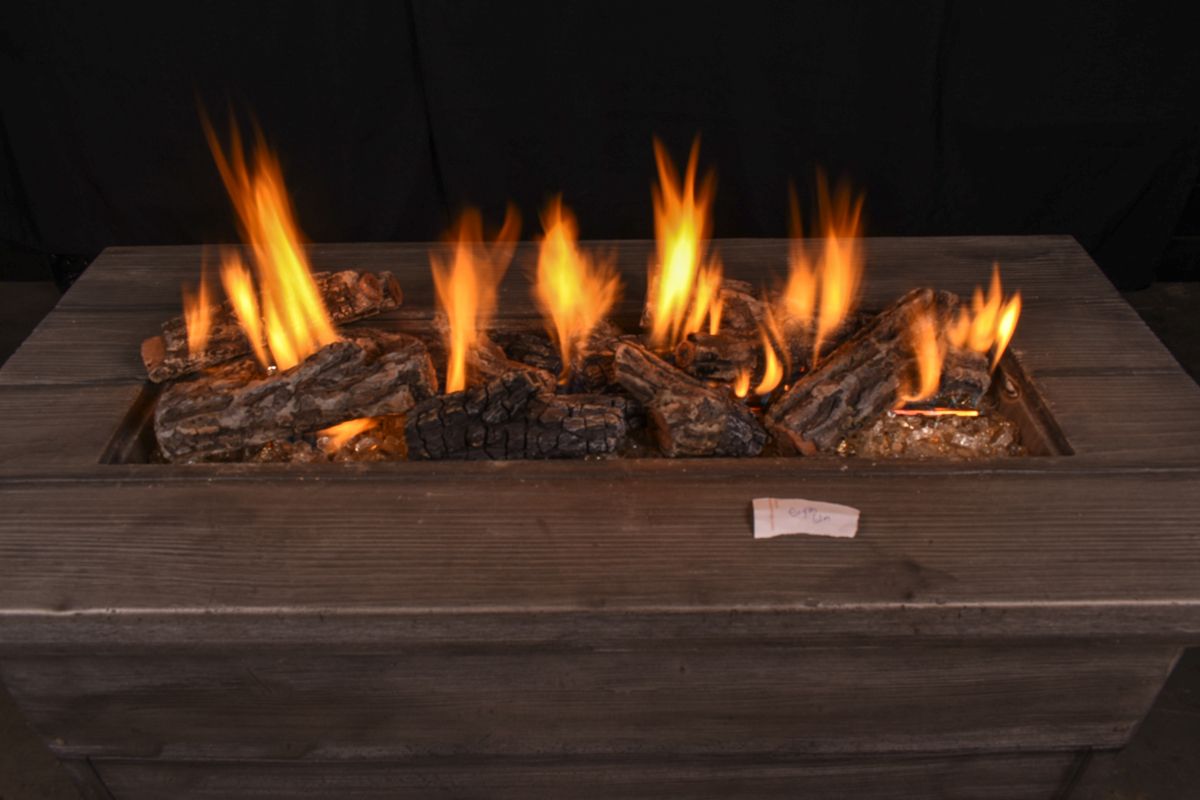 Enhance A Fire Designer Series 9" 10-Piece English Elm Bark Burncrete Log Set for Gas Fire Pit