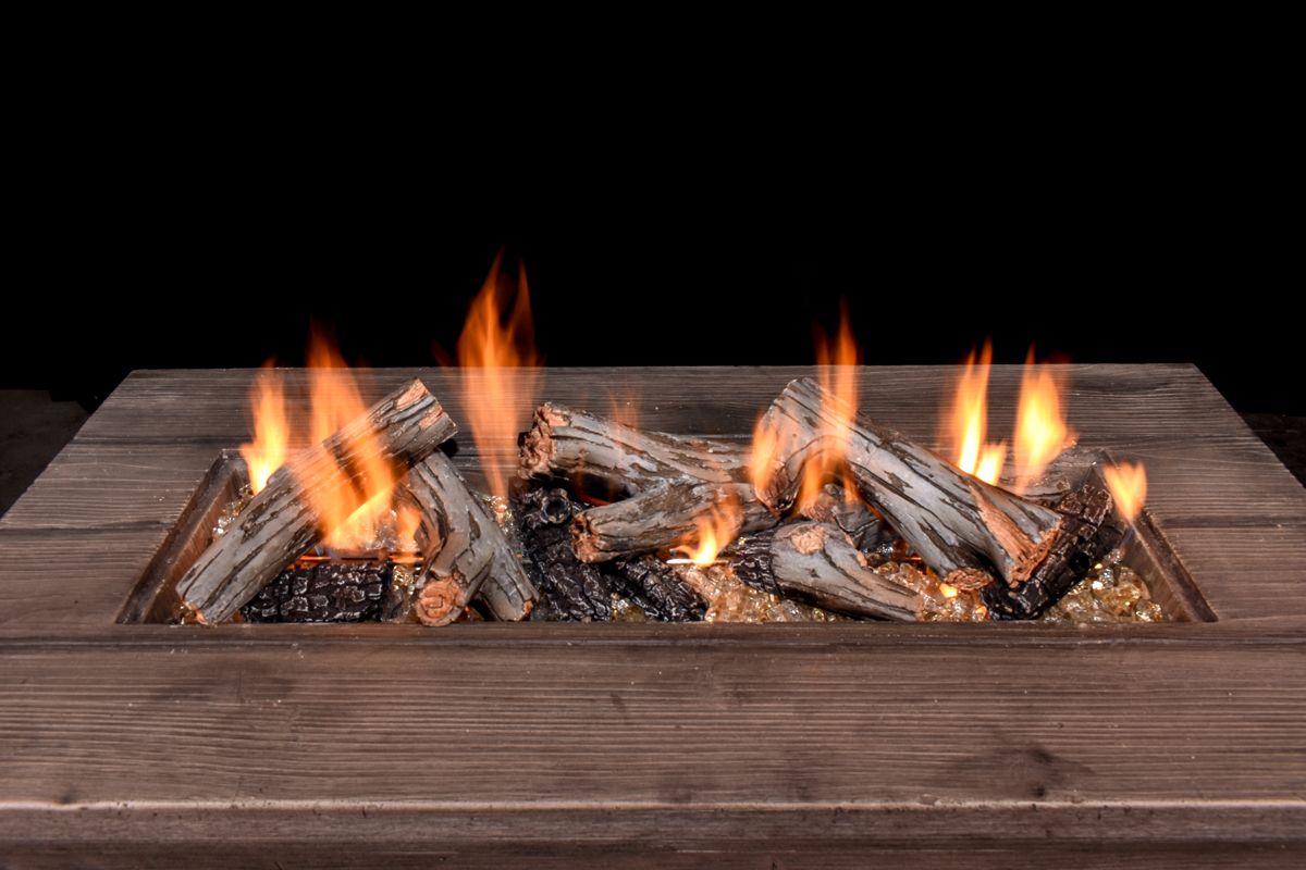 Enhance A Fire Designer Series 9" 10-Piece Riverbed Driftwood Burncrete Log Set for Gas Fire Pit