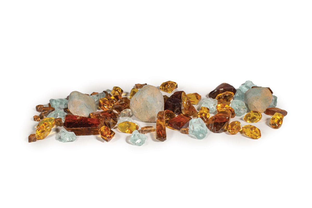 Enhance A Fire Handful Of Magic 1 Lb. Tropical Aruba Mixed Media Accent Kit for Gas Fireplace