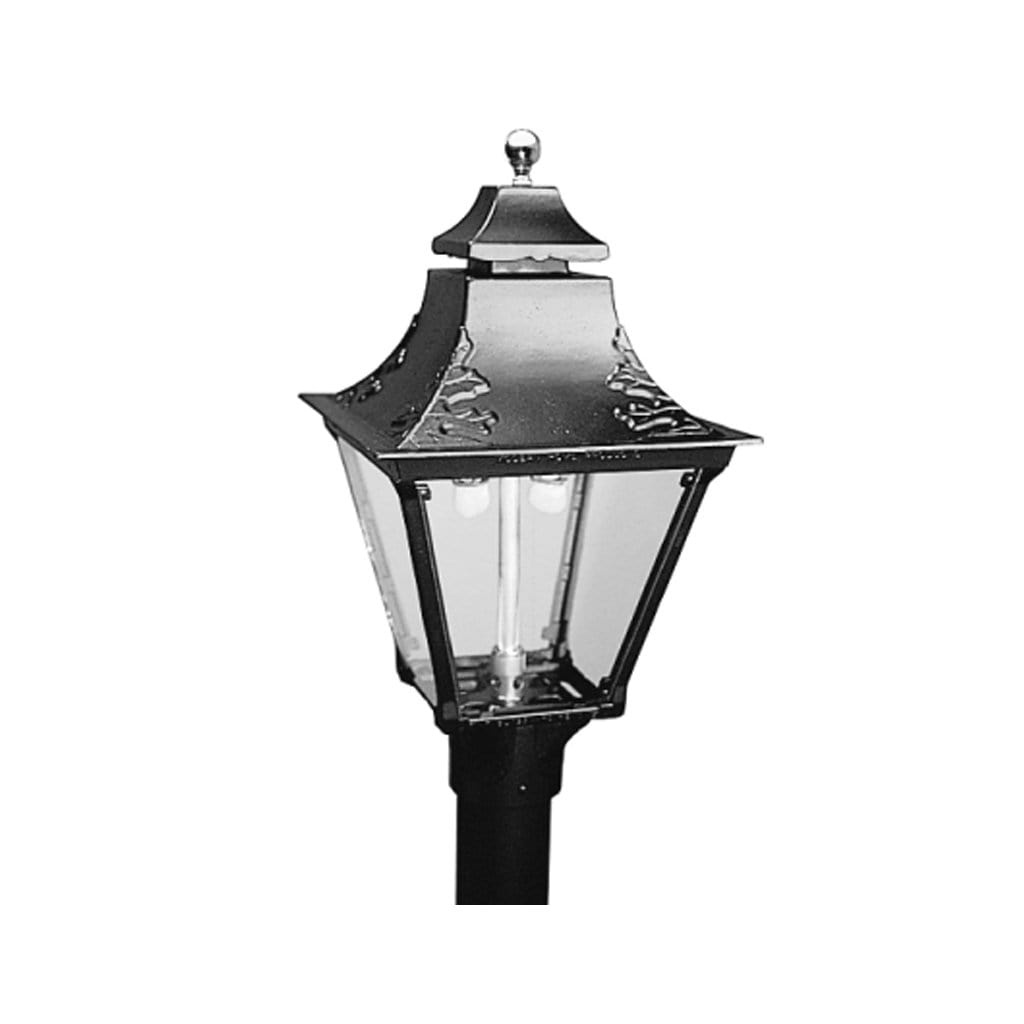 Everglow GG2A Aluminum Propane Gas Outdoor Lamp With Dual Inverted Burner & 120" Lamp Post