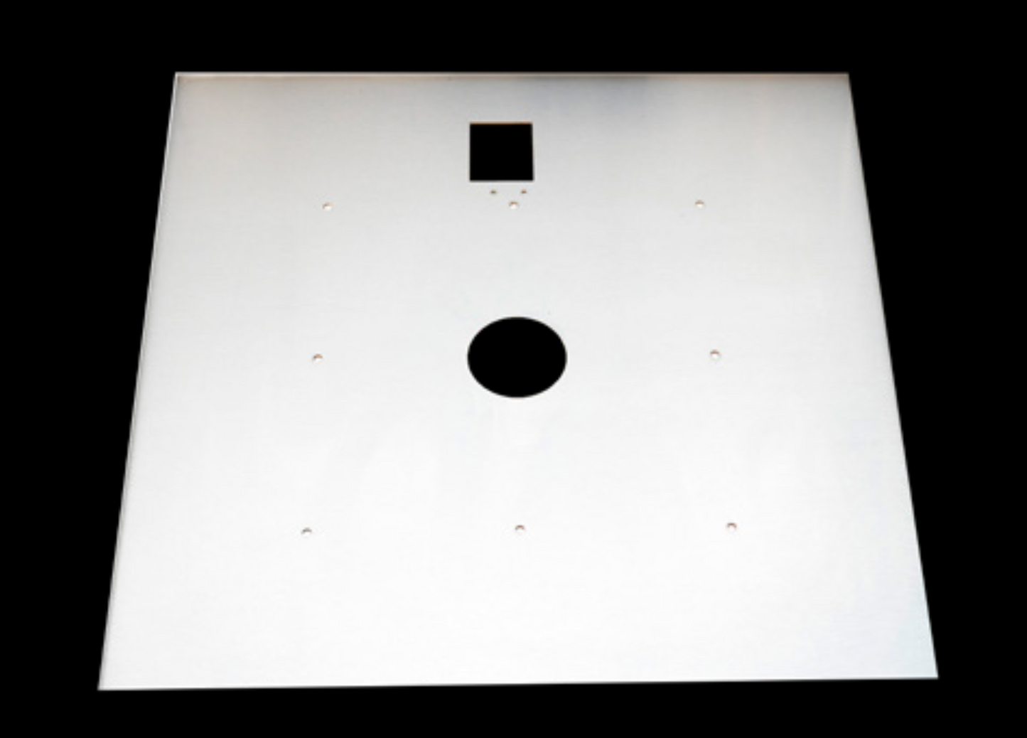 Fire By Design 36" Square Aluminum Flat Burner Pan with Opening for Pilot Burner