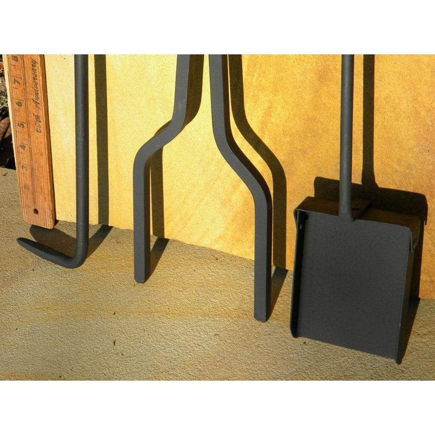 Fire Pit Art 5" Fire Tools - Ash Shovel, Fire Poker and Log Tongs