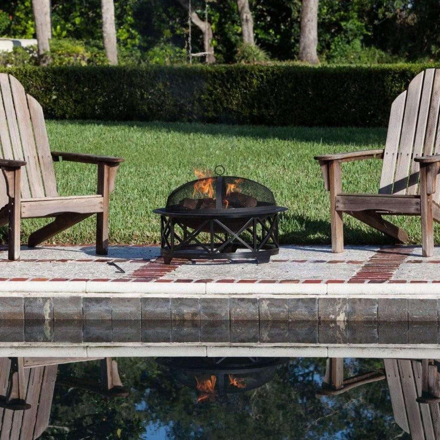 Fire Sense 30" Portsmouth Wood Burning Fire Pit