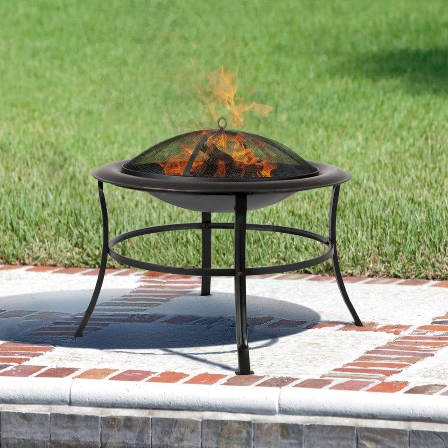 Fire Sense 30" Tokia Round Wood Burning Fire Pit
