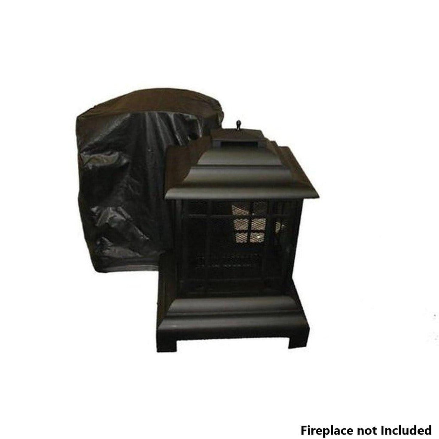 Fire Sense Outdoor Vinyl Cover for Wood-Burning Patio Fireplaces