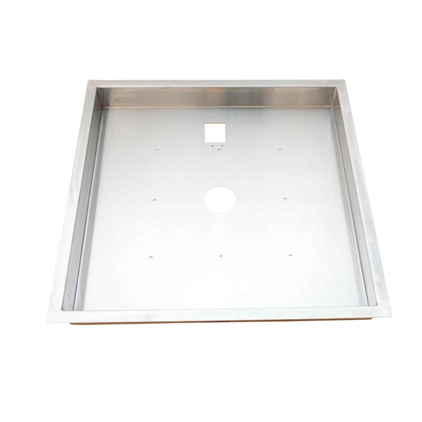 Fire by Design 48" Square Hybrid Drop In Burner Pan with Opening for Pilot Burner