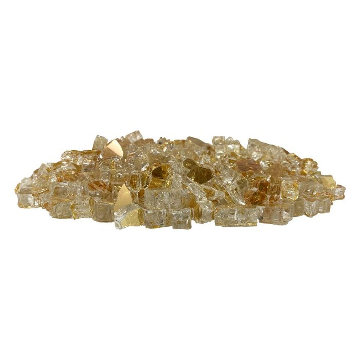 Fire by Design Reflective Collection 1/2" Gold Reflective Fire Glass - (10lb Bag)