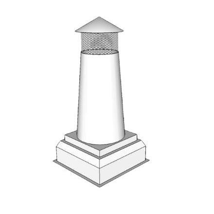 FireRock Brierly Matte Black Steel Chimney Pot