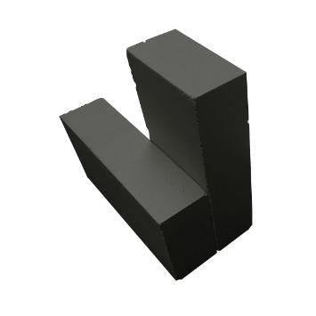 FireRock Full-Size Black Glazed Firebrick