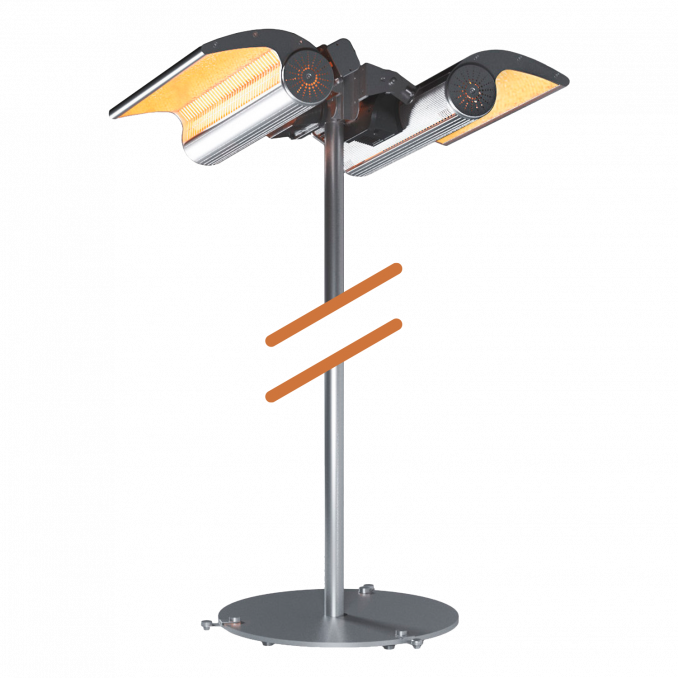 Firegear 112" Floor Stand for DSH Series Heater