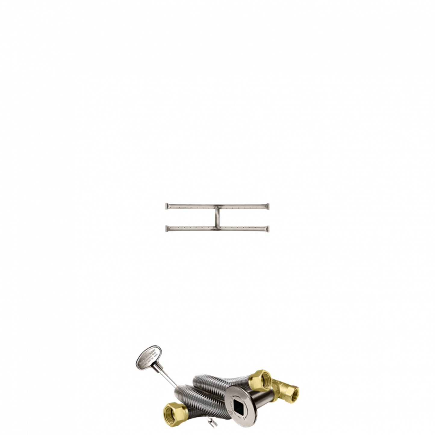 Firegear Stainless Steel Series 24" x 6" Natural Gas Fire Pit H-Burner Kit