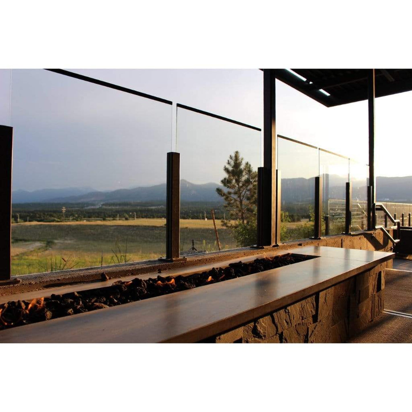 Firegear Stainless Steel Series 36" x 6" Linear Drop-In Pan Natural Gas Fire Pit T Burner System With All Weather Electronic Ignition System