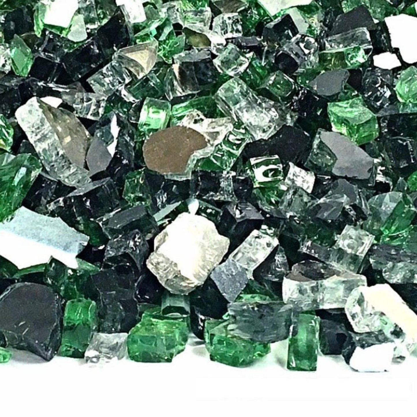 10 lbs. 1/4" Shamrock Reflective Blended Fire Glass Media