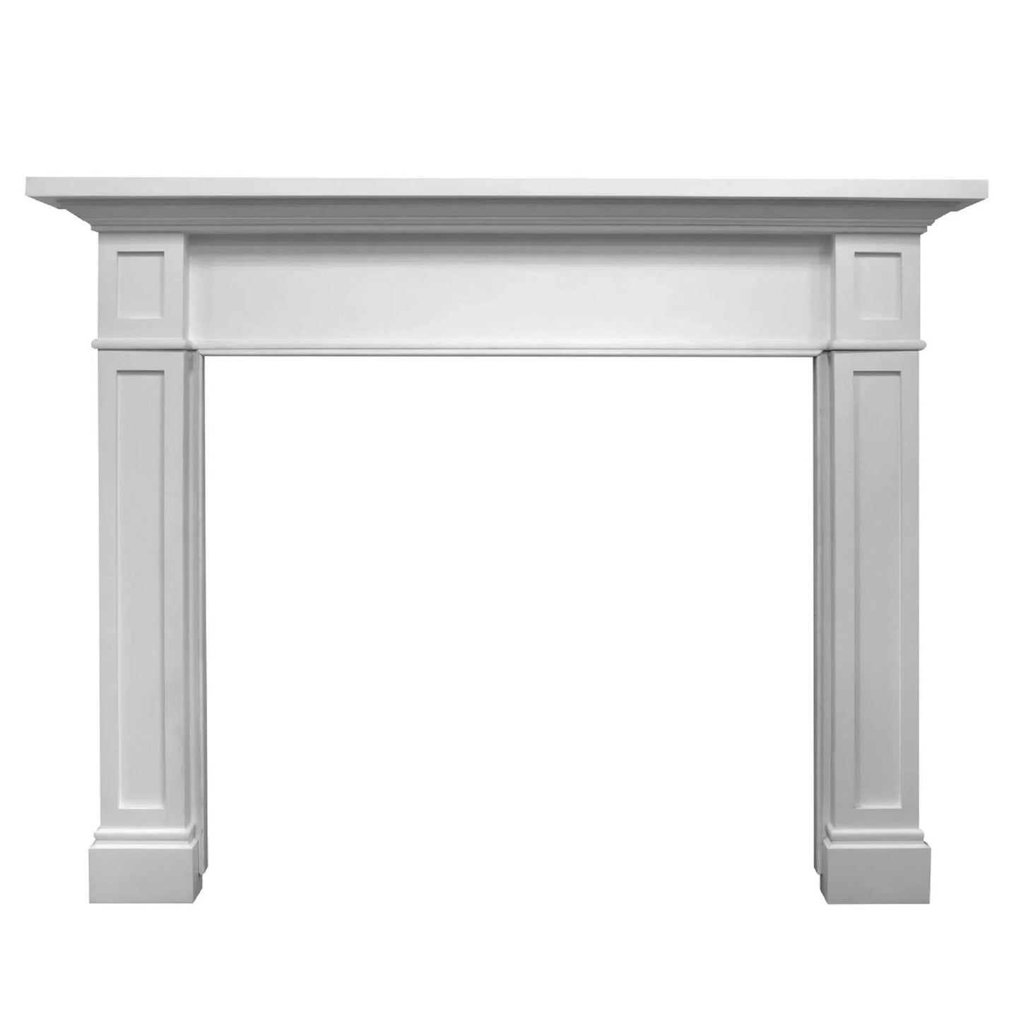 Fireside Furnishing Acadia White Primed MDF Flush A Mantel Base