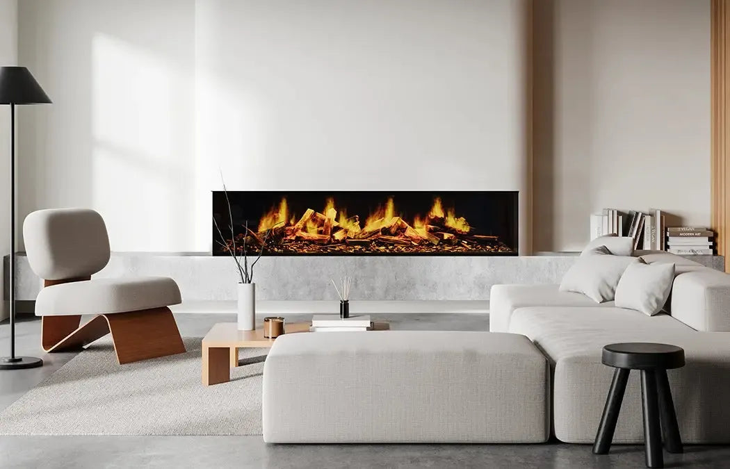 Flamerite Fires E-Ridium 1800 72" Linear Holographic Electric Fireplace