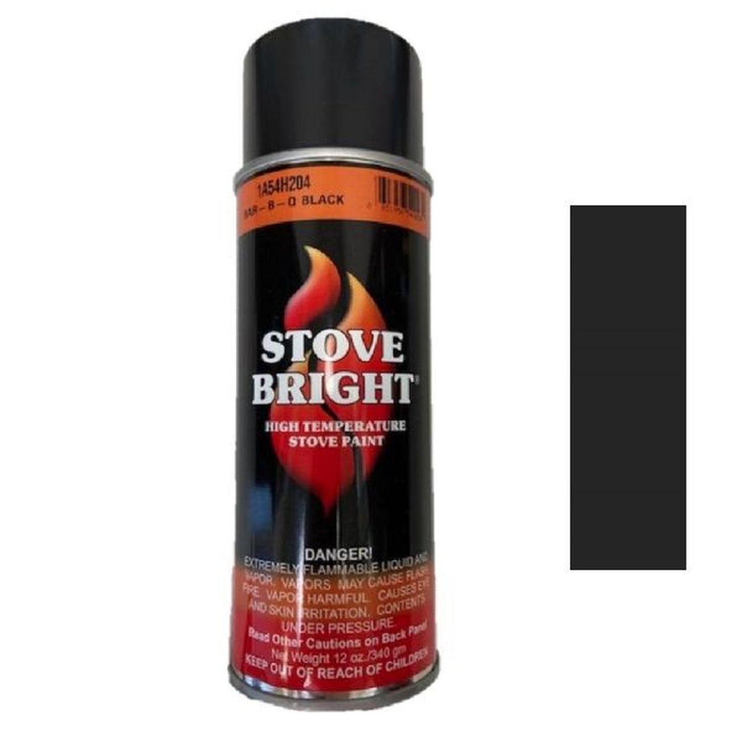 Forrest Paint Stove Bright Black BBQ Semi-Gloss High-Temperature Paint