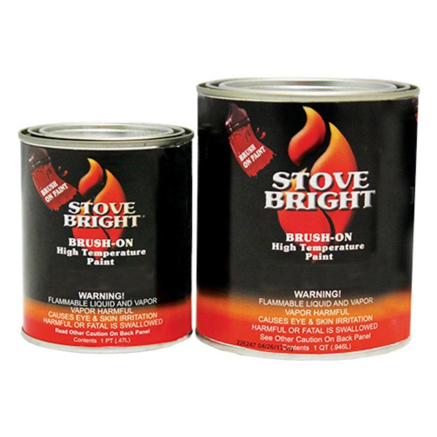 Forrest Paint Stove Bright Satin Black High-Temperature Brush-On Paint