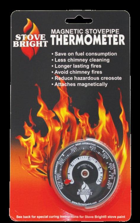 Forrest Stove Bright Surface Mounted Magnetic Stovepipe Thermometer – US  Fireplace Store
