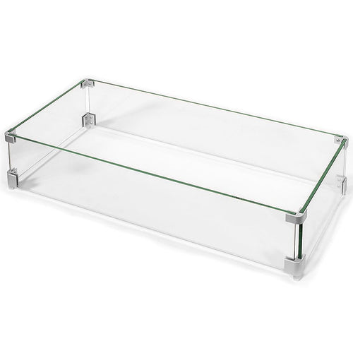 PyroMania 39" x 9" Glass Wind Guard for 60" Brut Fire Pit Table