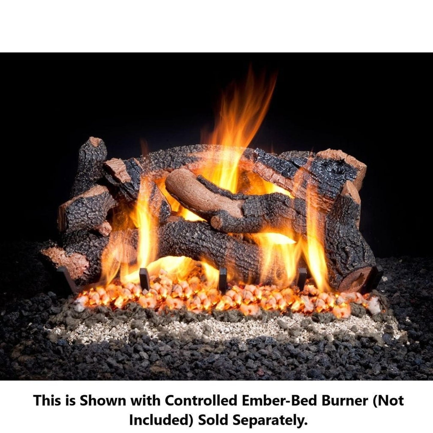 Golden Blount 21" Charred Hollow Oak Vented Gas Log Set (Logs Only)