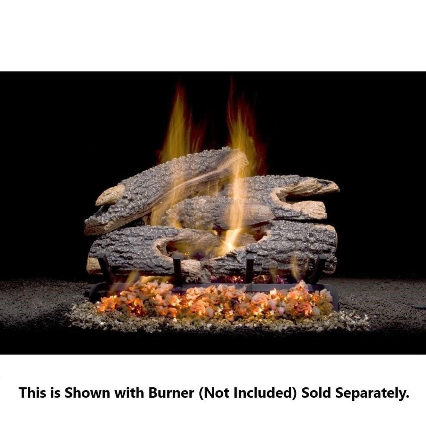 Golden Blount 21" Texas Bonfire Seasoned See Through Vented Gas Log Set (Logs Only)
