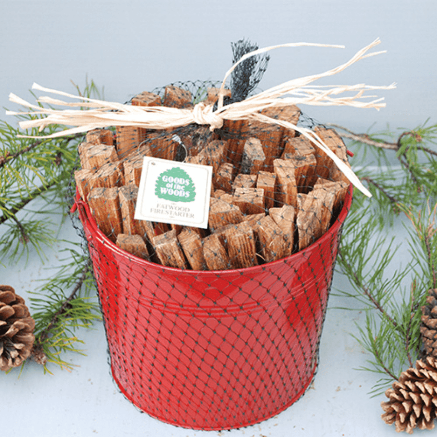 Goods of the Woods 7lbs Red Pail of Fatwood Fire Starter