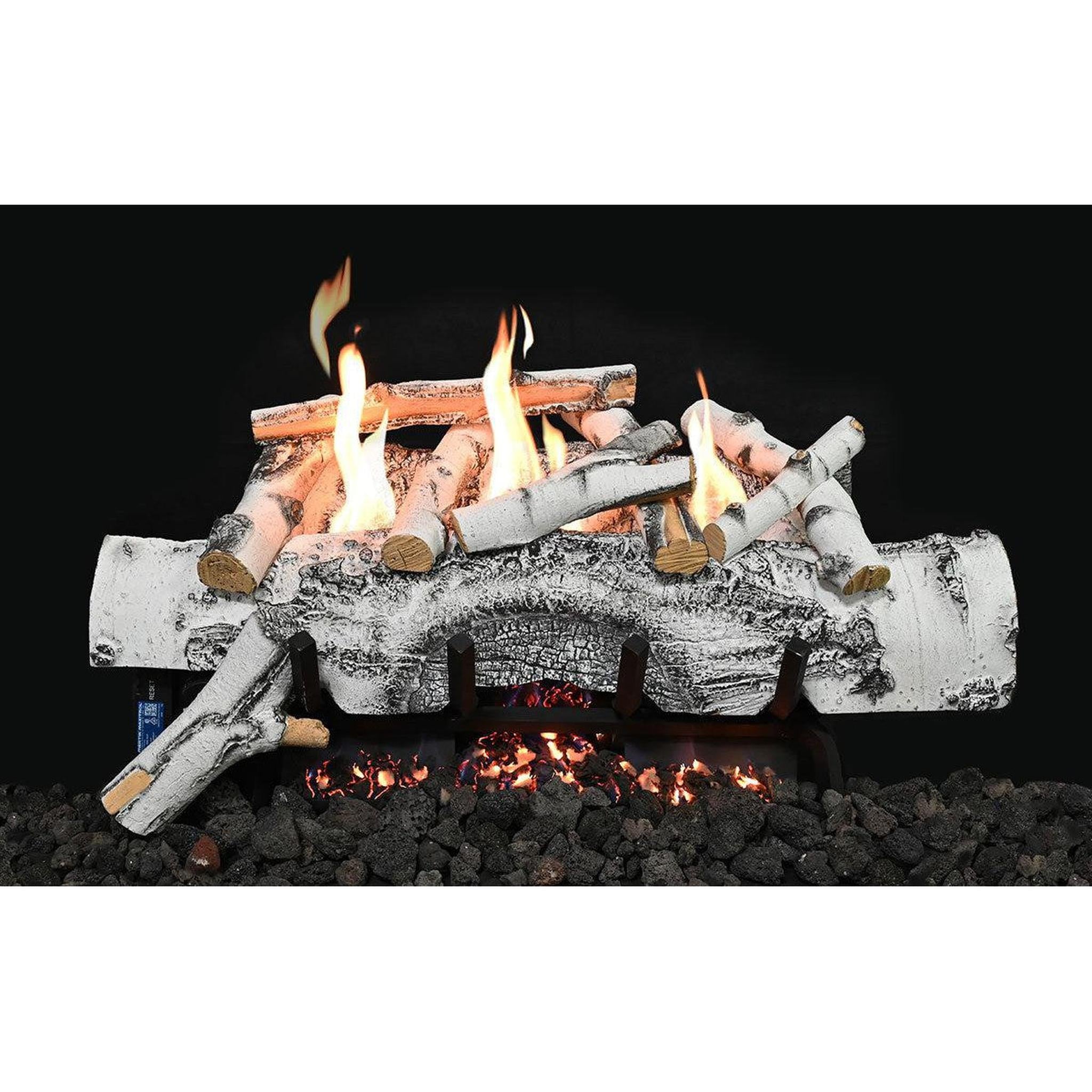 Grand Canyon Aspen Birch 30 White Ventless Gas Logs – US Fireplace Store