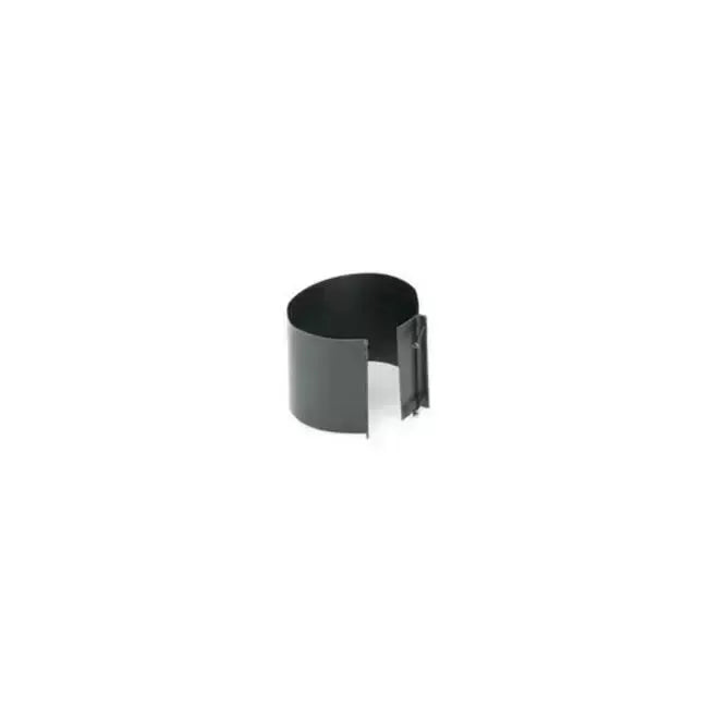 Gray Metal 6" Black 24-Gauge Single Wall Draw Connector