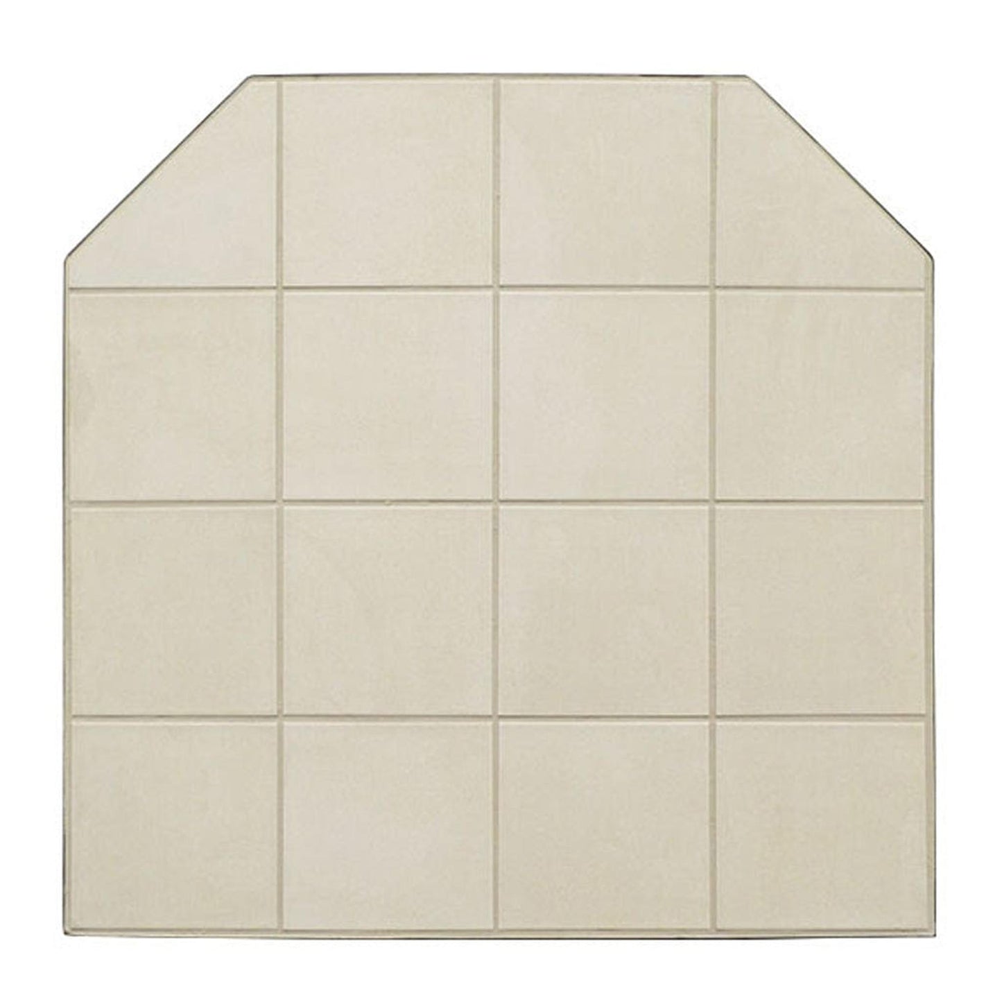 Graysen Woods 32" x 32" Full Size White Standard Wall Ceramic Hearth Pad
