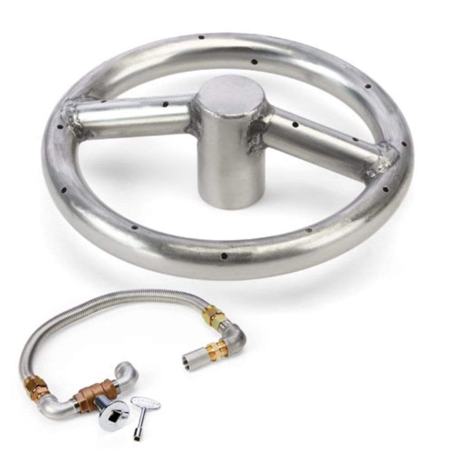 HPC 12" Propane Gas Round Burner Fire Pit Kit