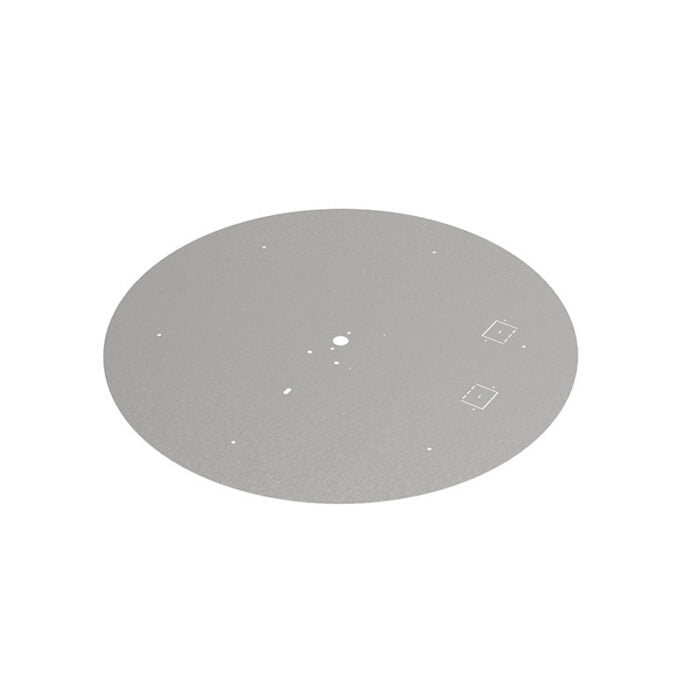 HPC 42" Stainless Steel Flat Round High Capacity Burner Pan with 3/4" Welded Nipple