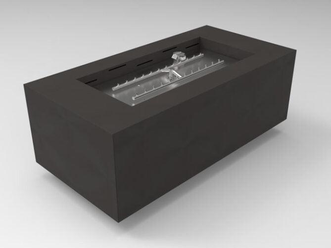 HPC 48" x 24" Powder Coated Java Rectangular Metal Enclosure with TOR-33X15SSEI-HF-HI/LO-LP/120V