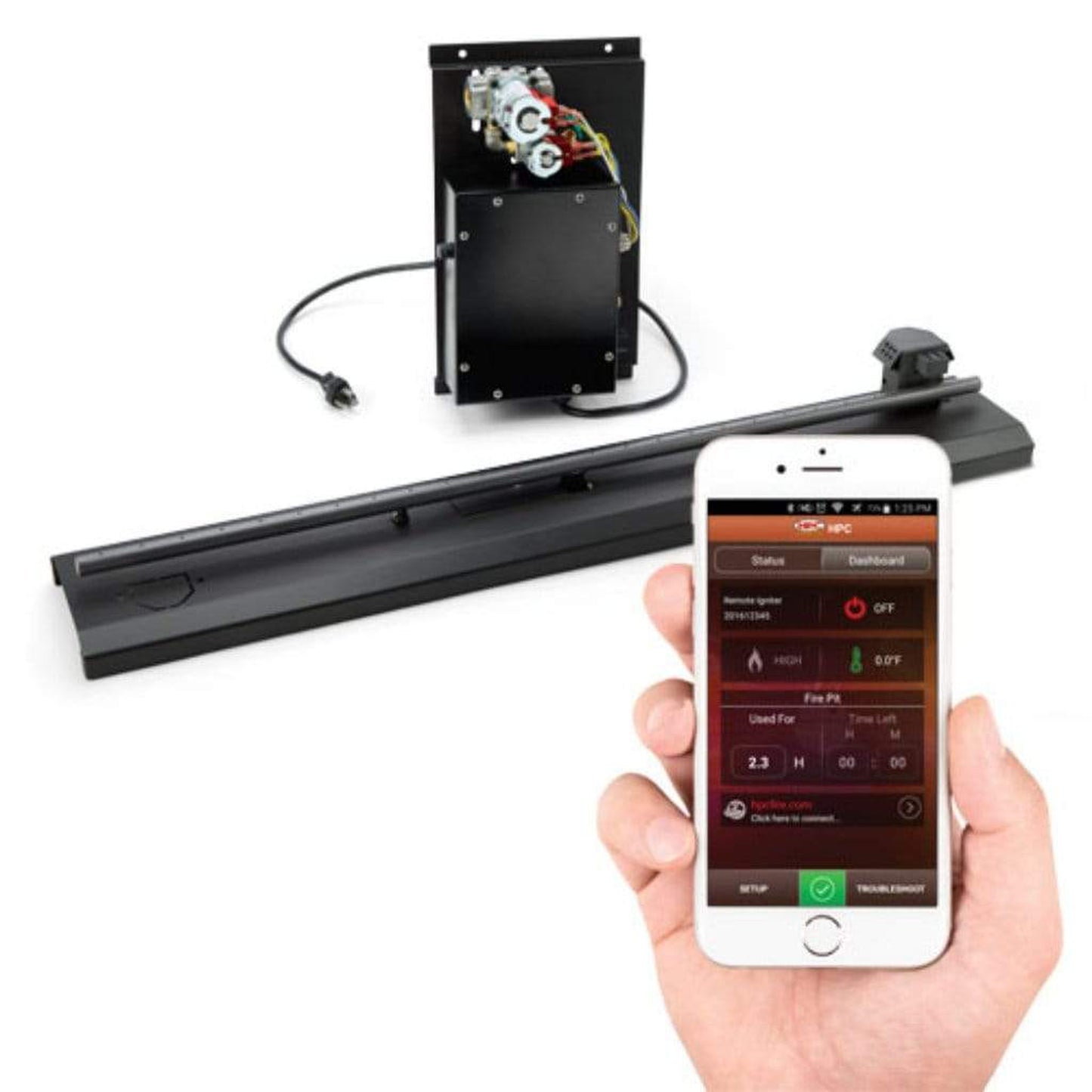 HPC 58" Linear Fireplace Burner With Electronic Ignition